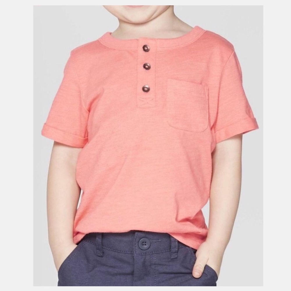 🌕 SOLD.  ☀️ 3 Cat & Jack Henley Tees